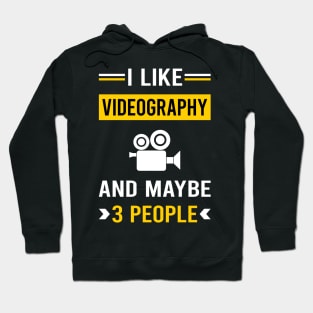 3 People Videography Videographer Hoodie